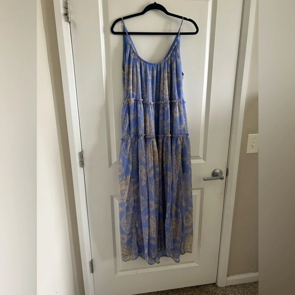 NWOT Free People Julianna Tiered Maxi